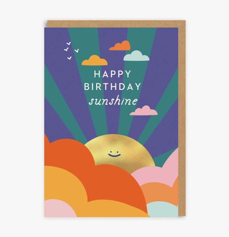 Happy Birthday Sunshine Greeting Card