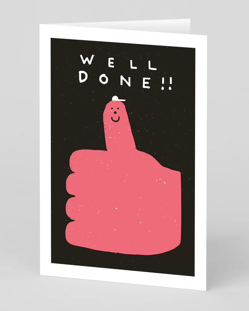 Well Done Thumbs Up Greeting Card