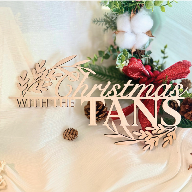 Customizable Xmas Home Sign Design A