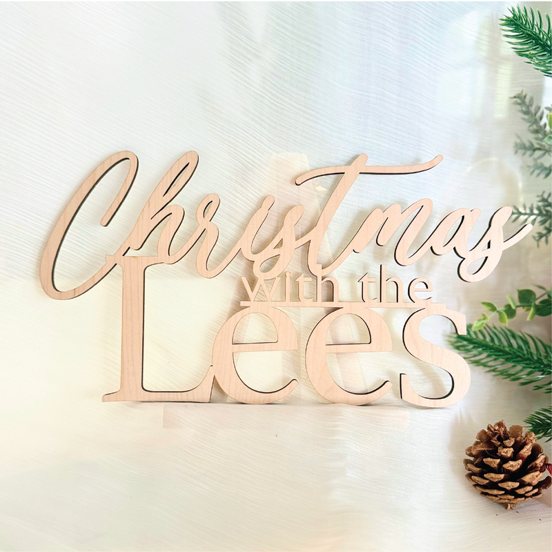 Customizable Xmas Home Sign Design B