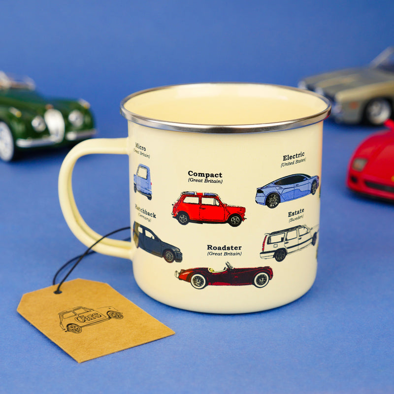 Enamel Mug: Cars