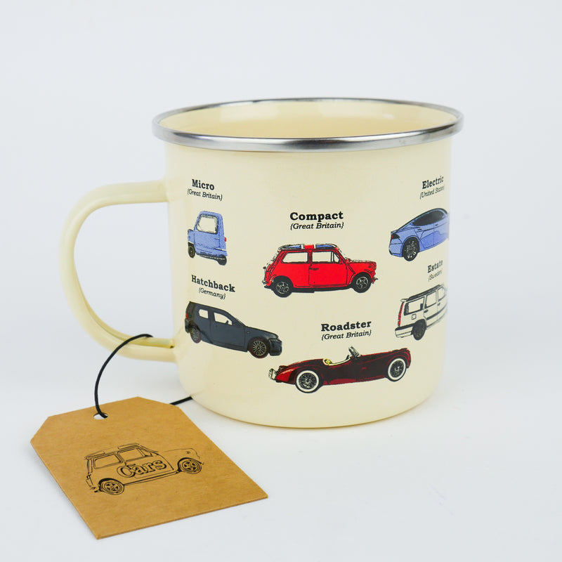 Enamel Mug: Cars