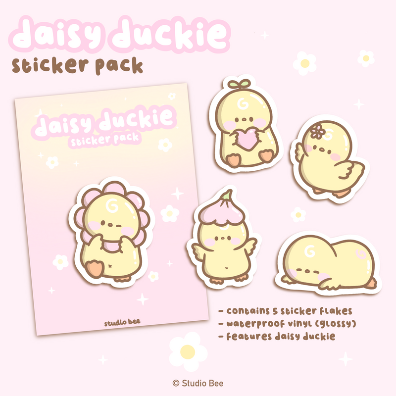 Daisy Duckie Sticker Pack (5 pcs)