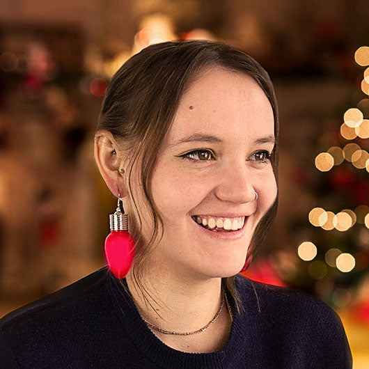 Christmas Festive Light up Earrings