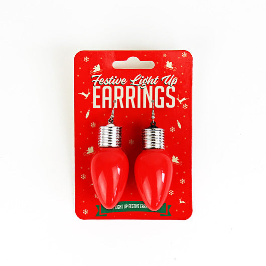 Christmas Festive Light up Earrings