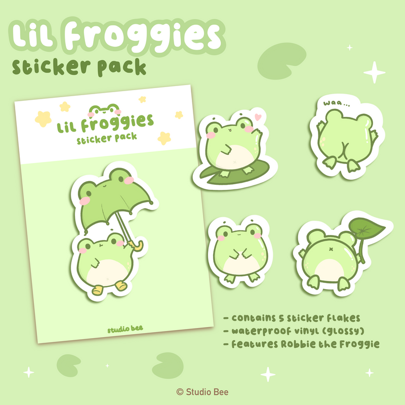 Froggie Sticker Pack (5 pcs)