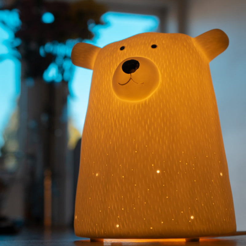 Porcelain Lamp - Bear