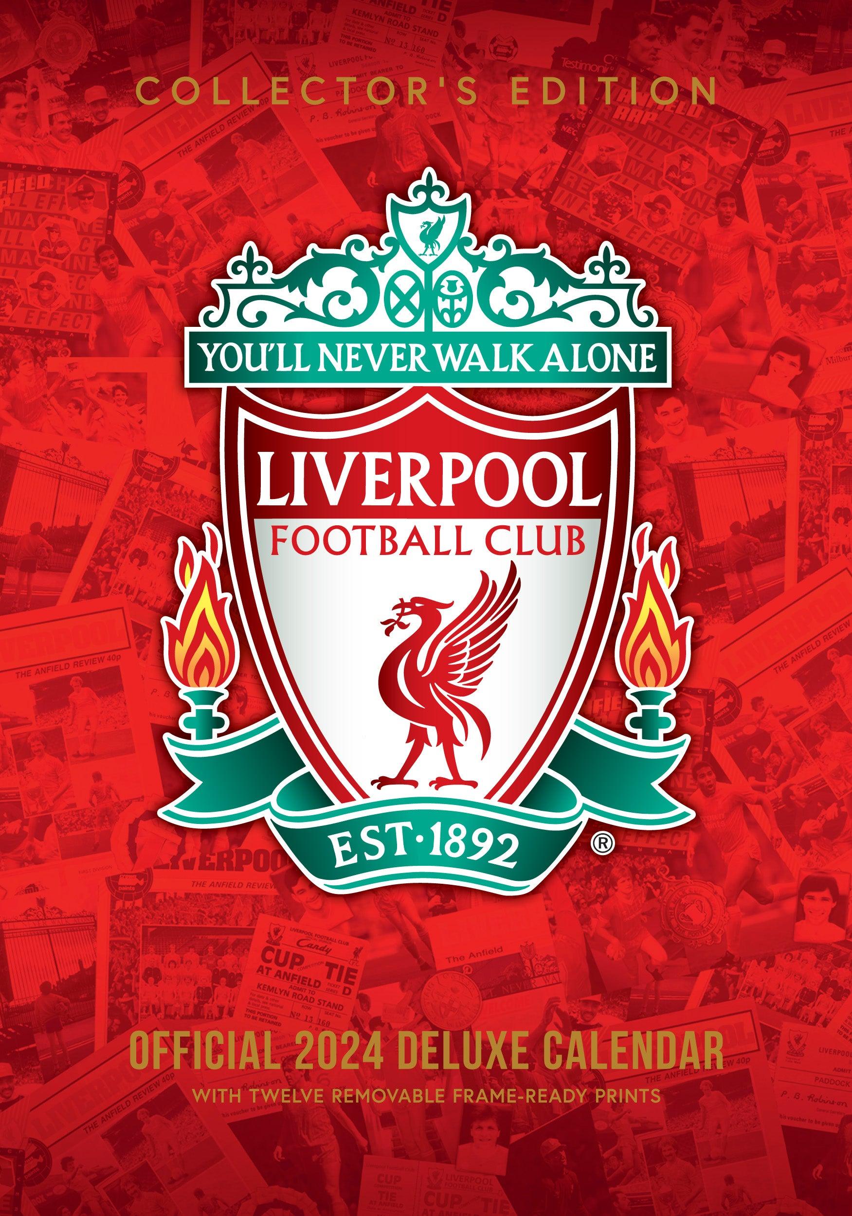 Liverpool Fc 2024 A3 Deluxe Calendar For Kids