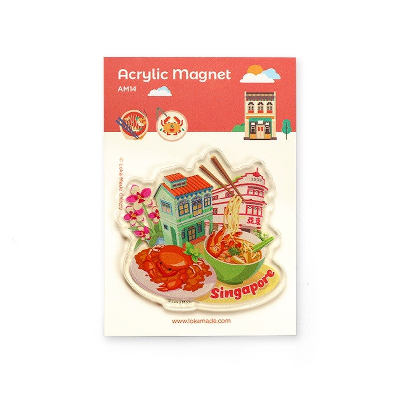 Singapore Acrylic Magnet - The Singaporean Experience