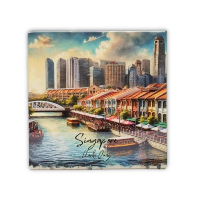 Singapore Fridge Magnet - Clarke Quay